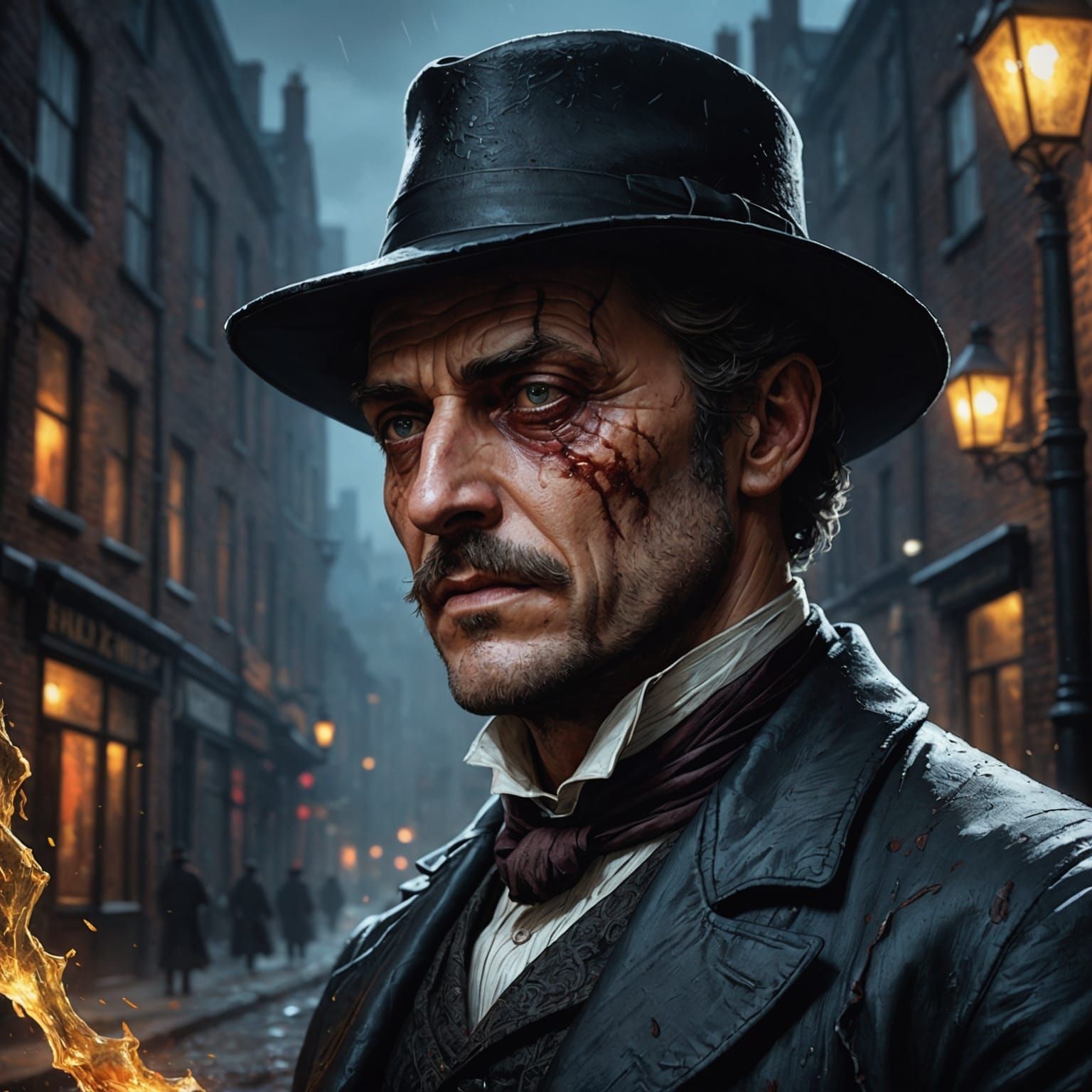 Hyperrealistic Portrait of Jack the Ripper