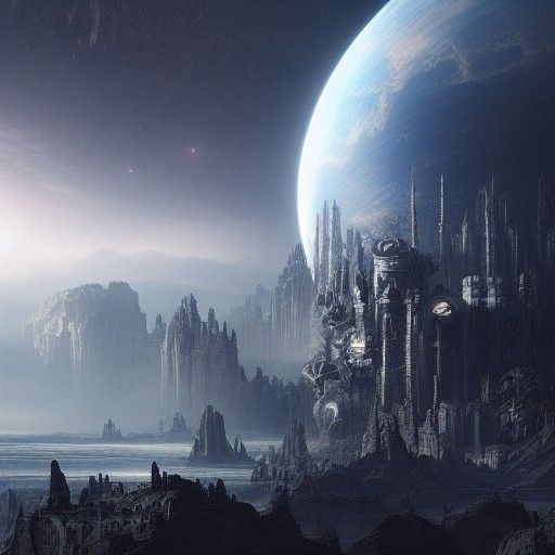 Epic Planet Digital Matte Painting