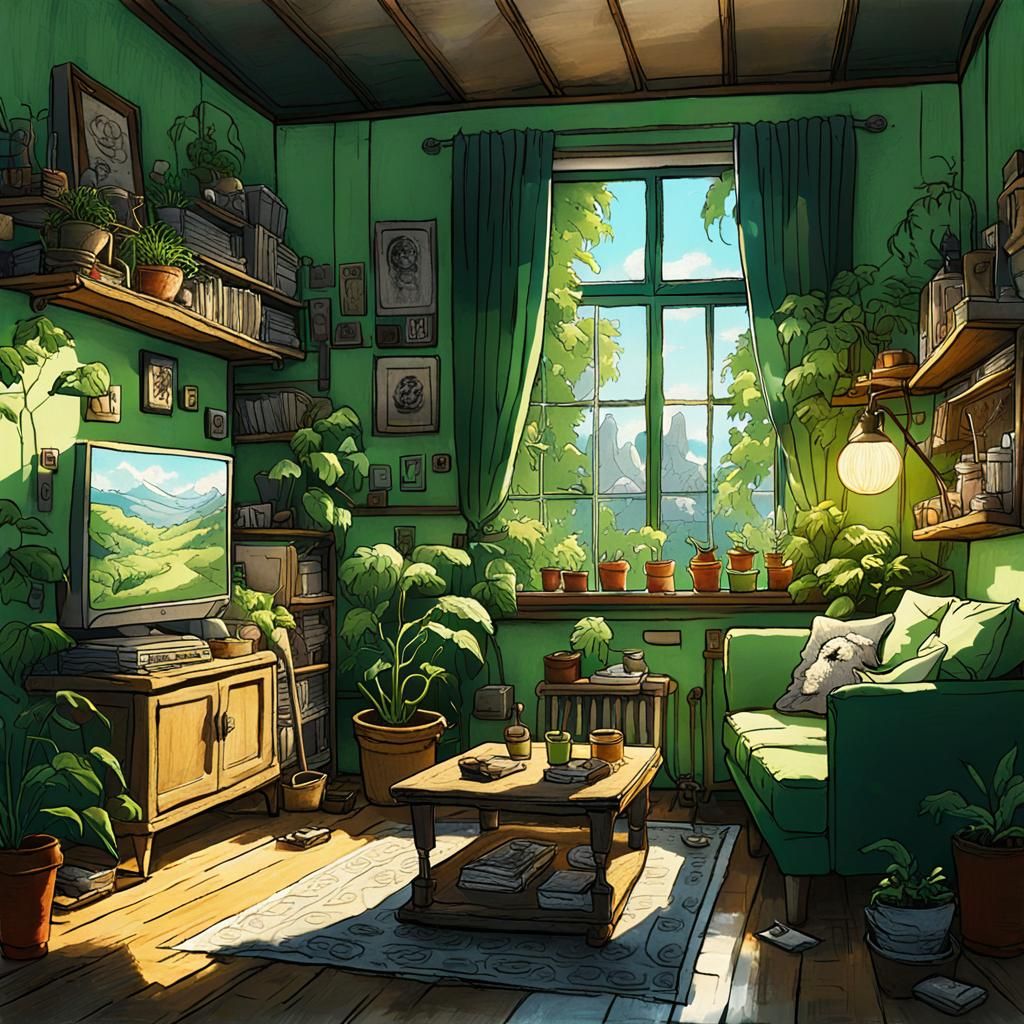 Utopian Ruins Under Celestial Sky, Dreamlike Fantasy