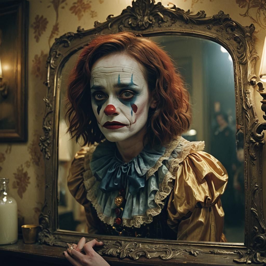 Clown in Ornate Dressing Room, Film Still
