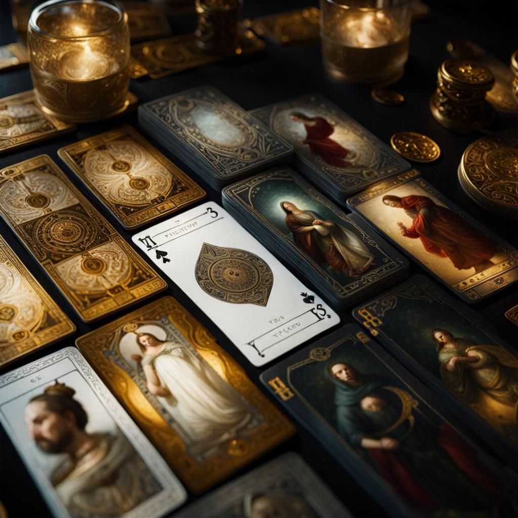 Magic Tarot Cards in Mixed-Media Photography