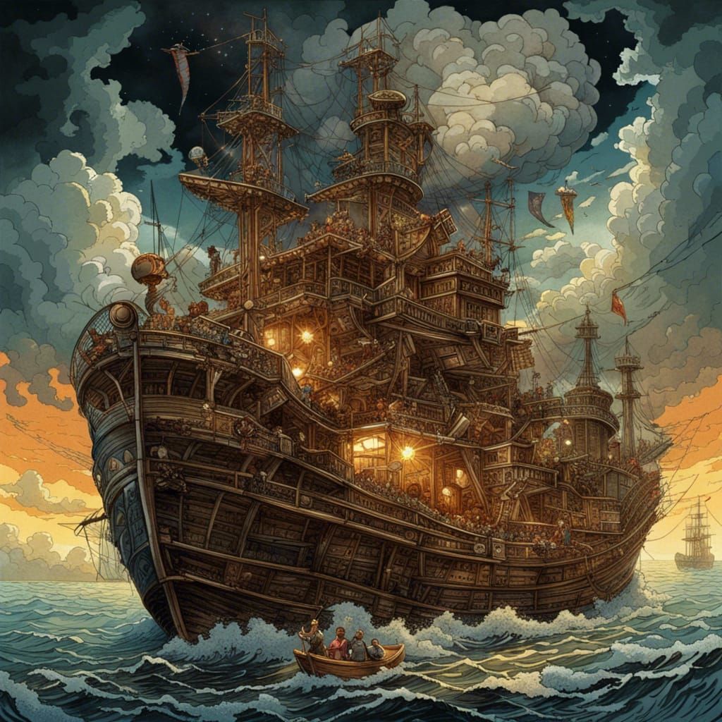 Sci-Fi Moonscape in Hyperdetailed Digital Painting