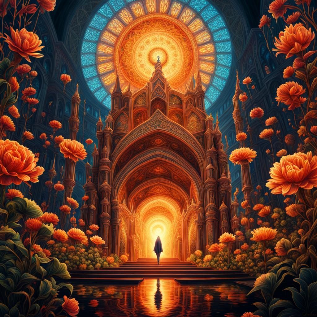 Mystical Double Exposure Art: Echo of Kindness