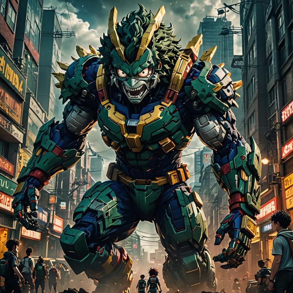 My Hero Academia Mecha: Epic Cinematic Digital Art