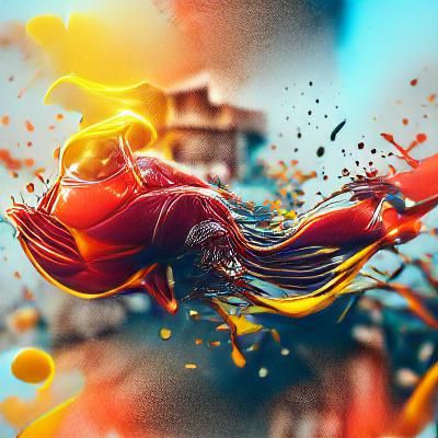 The Flash in 3D: 8K Resolution Photoillustration