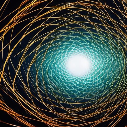 Enchanted Forest Portal Surrounded by Chart Patterns