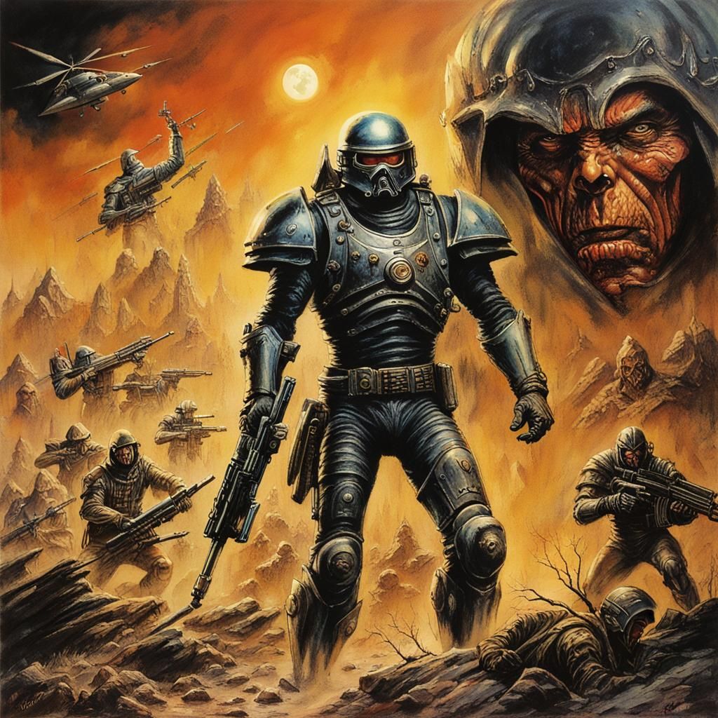 Land of Doom: Sci-Fi Warrior in 80s VHS Style