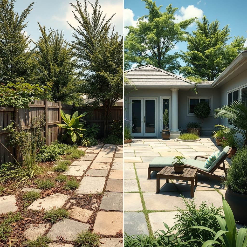 Backyard Patio Renovation: Before and After in 3D