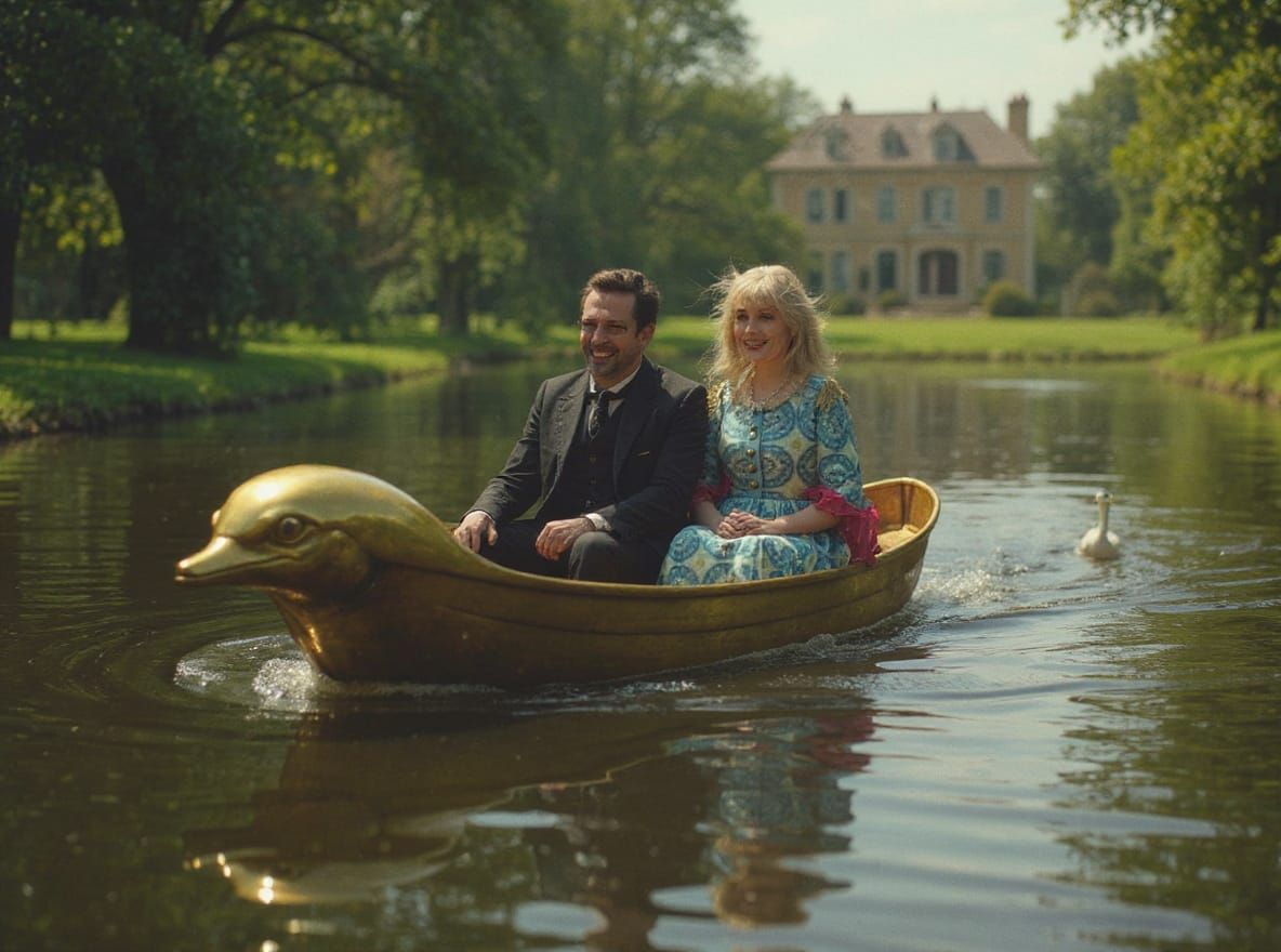Steampunk Dolphin Boat on English River