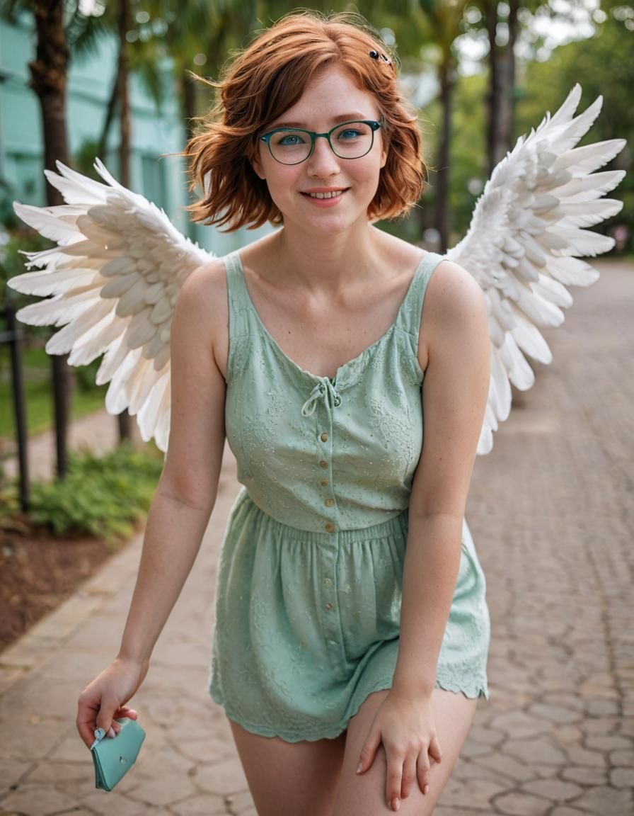 (PROFESSIONAL PHOTOGRAPHY, DSLR 64 MEGAPIXELS, BOKEH, FULL BODY POSES IN HEAVENLY PARADISE EMOTIONAL SHY BLUSHING CAUCAS...