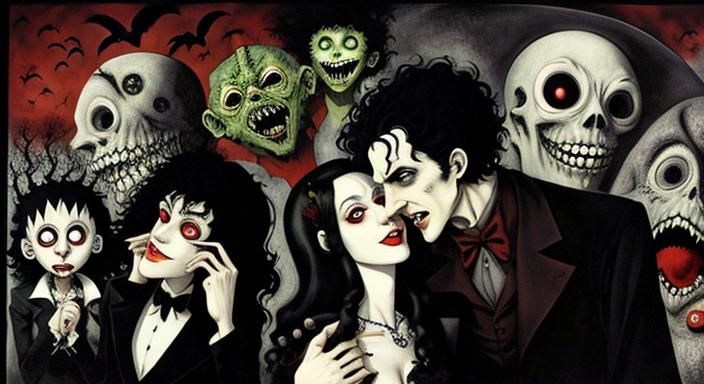 Vampires and Monsters in Dark Fantasy Wonderland