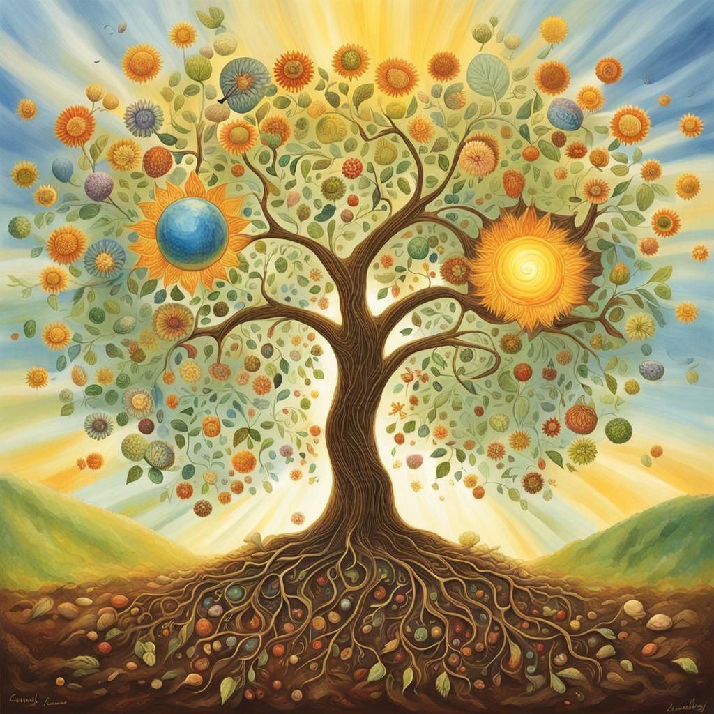 Seedling Reaching for Sunlight: A Soul's Journey