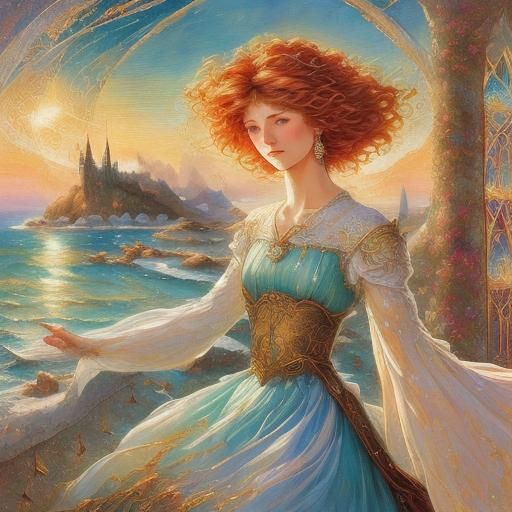 <lora:Vibrant Fantasy:1.0> Fantasía de un castillo medieval ...