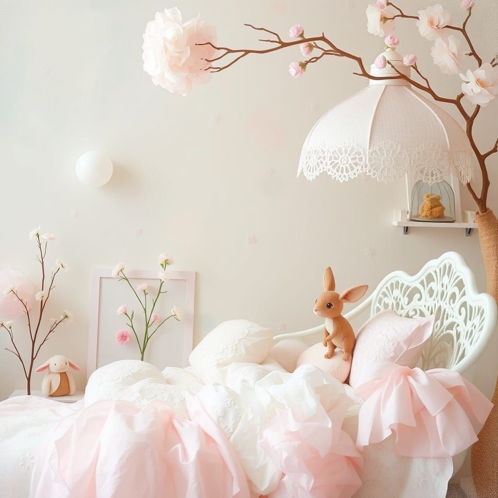 Whimsical Watercolor Dreamscape in Pastel Hues