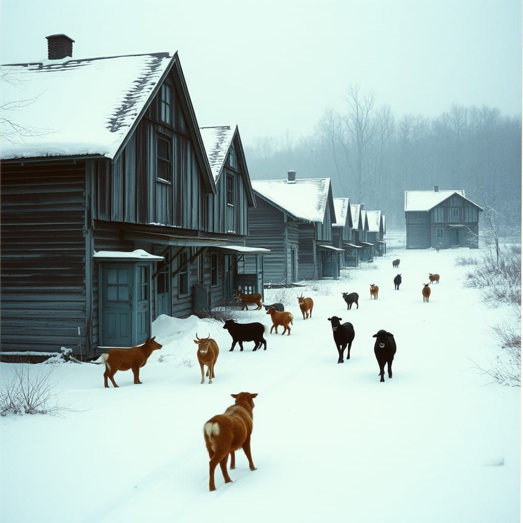 Abandoned Winterlandscapes Captured in Cinematic Film Style