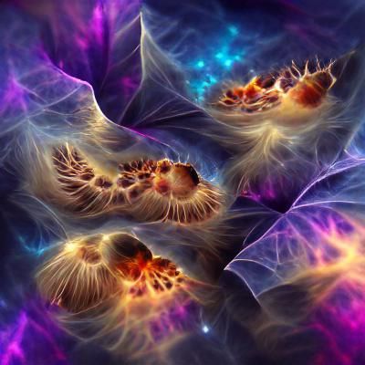 Nebula Fractal Art in 3D