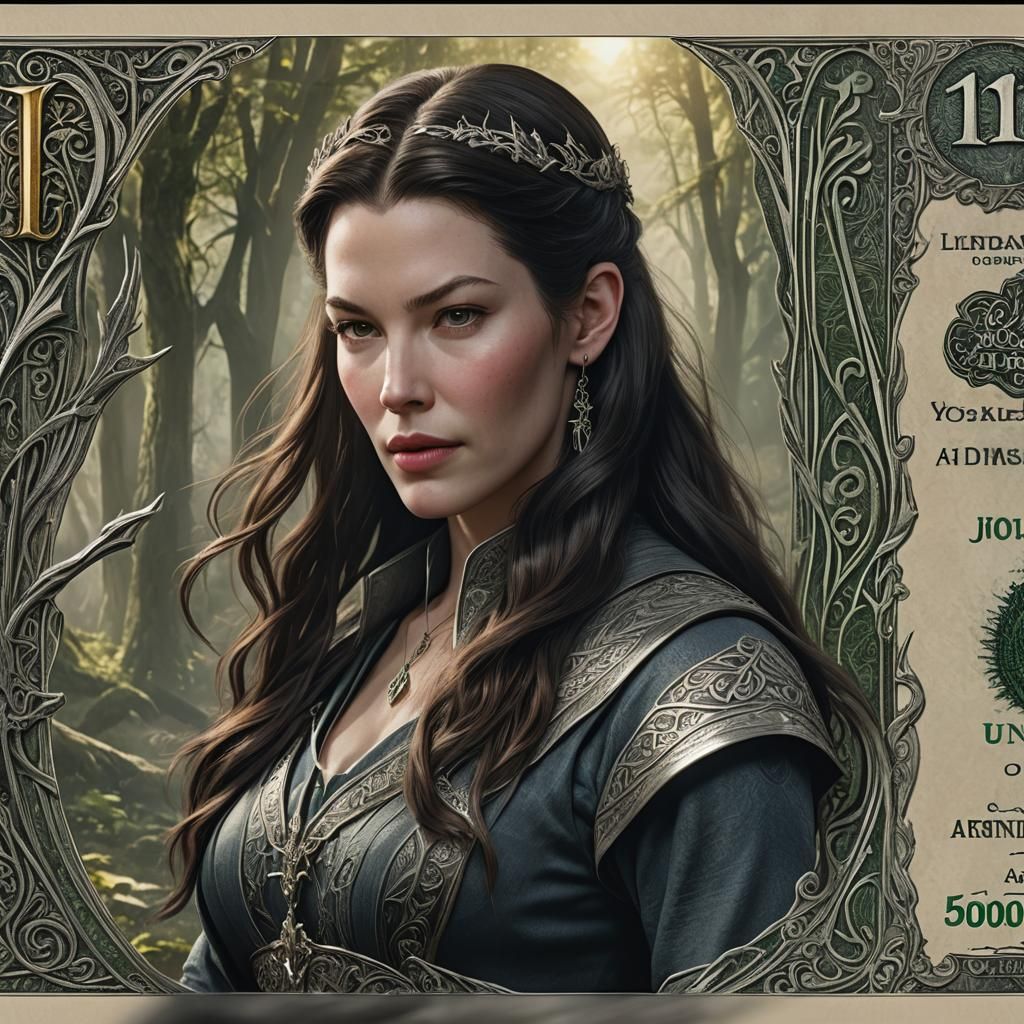 Arwen with Dagger: 3D Cinematic Lord of the Rings Art