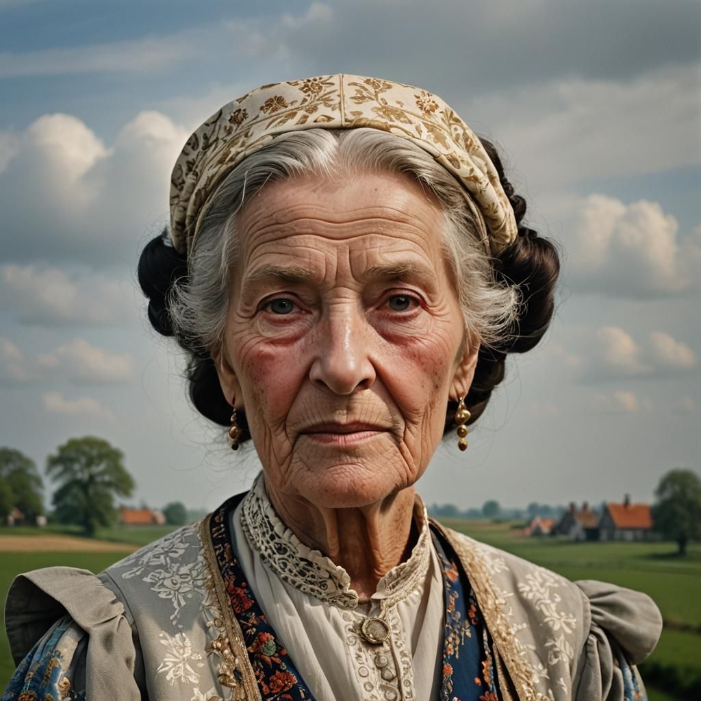 Dutch Golden Age Portrait of Elderly Woman