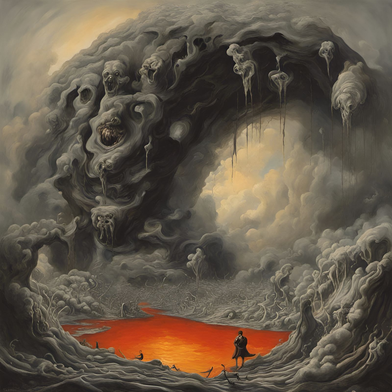 On a stroll through the dreamworld: the nightmare lake