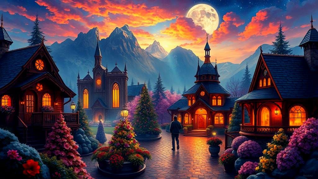 Futuristic Scintillating Vibrant Composition