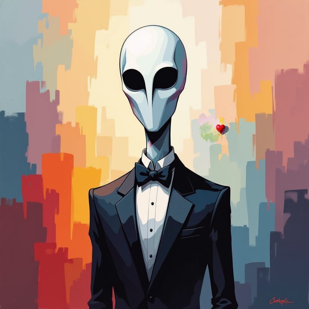 Heart in Epic Impressionist Gouache Style