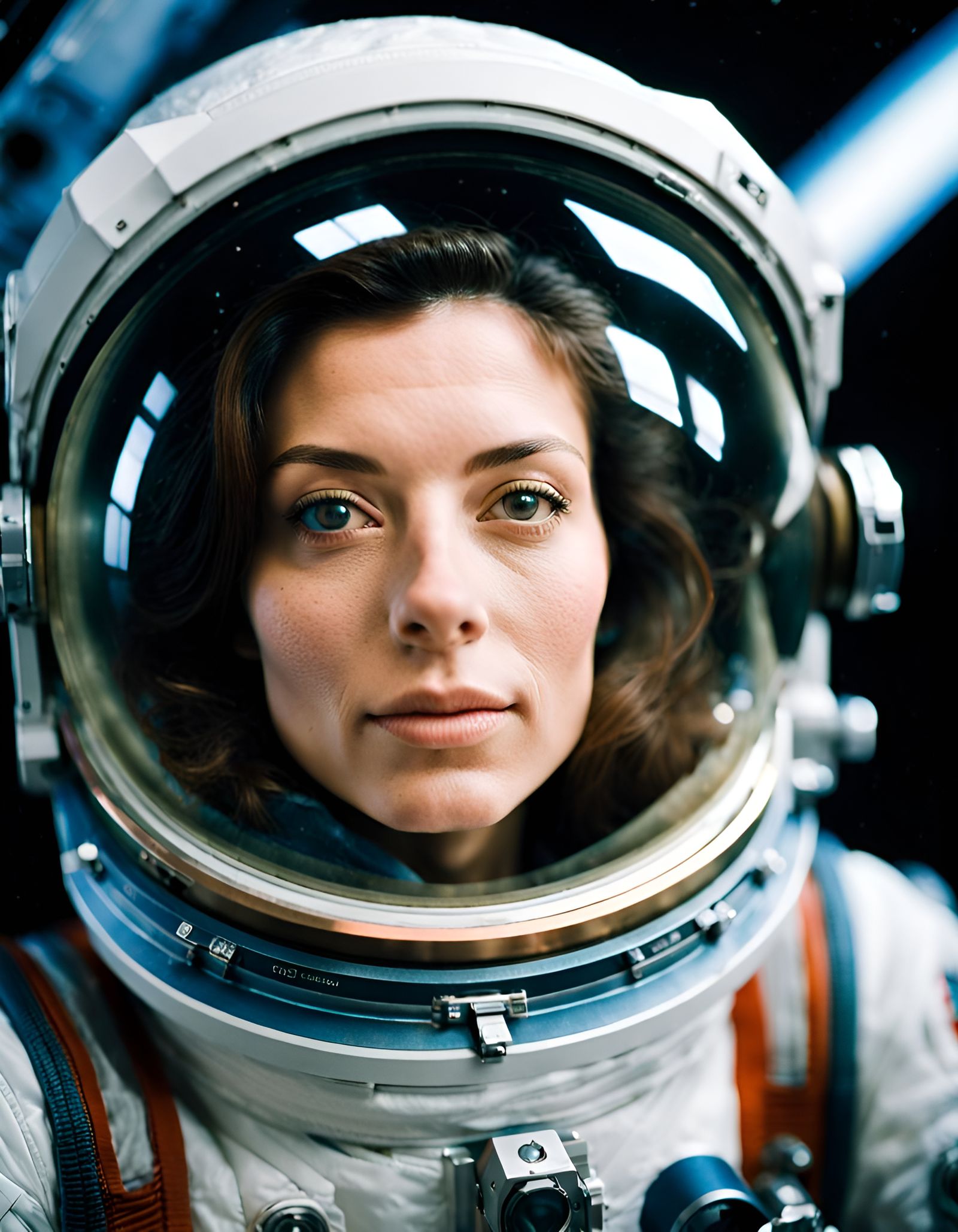 Woman in Space: Kodak Portra 800 Photograph