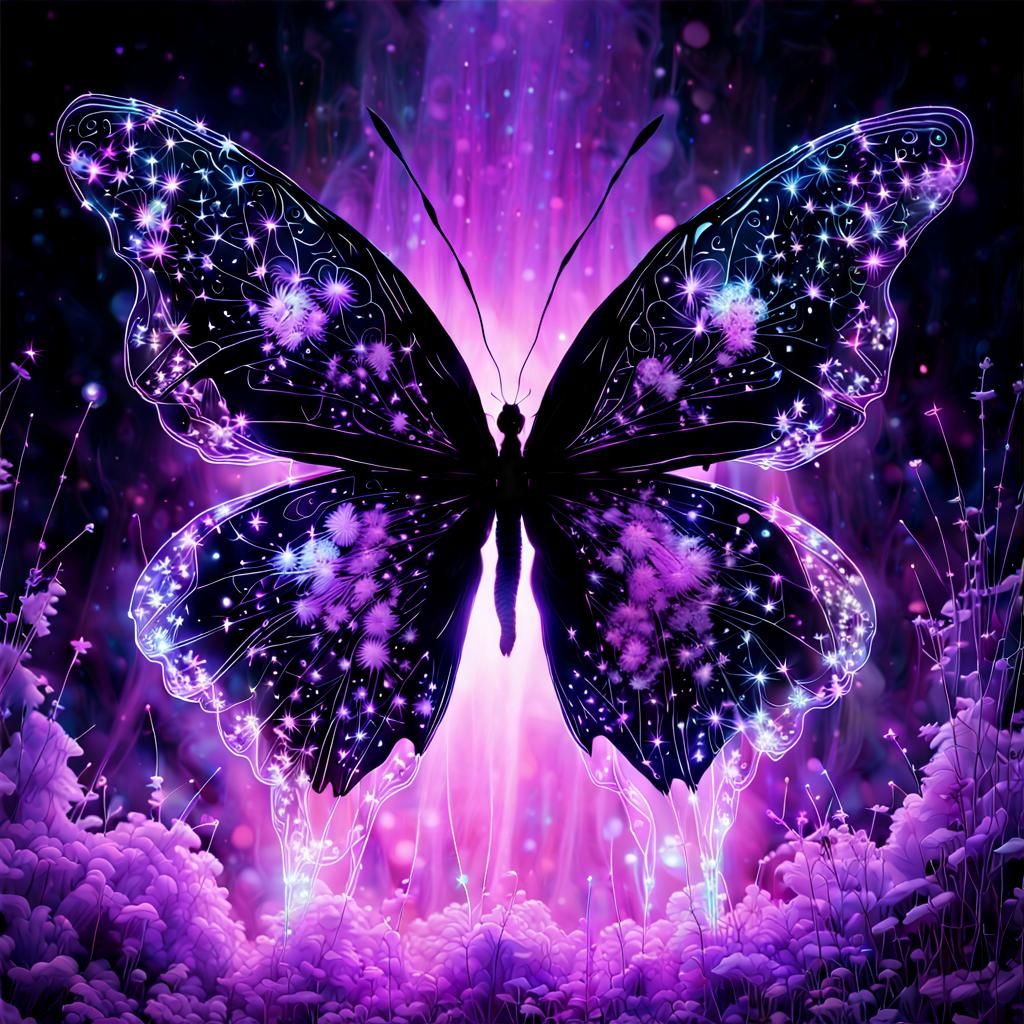 Black light Butterfly.