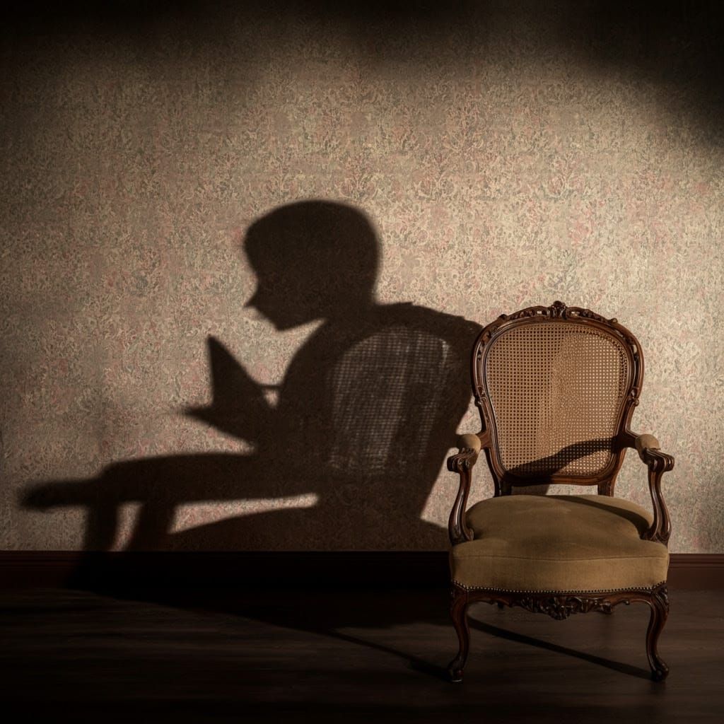 Mysterious Antique Chair Conjures Giant Reader