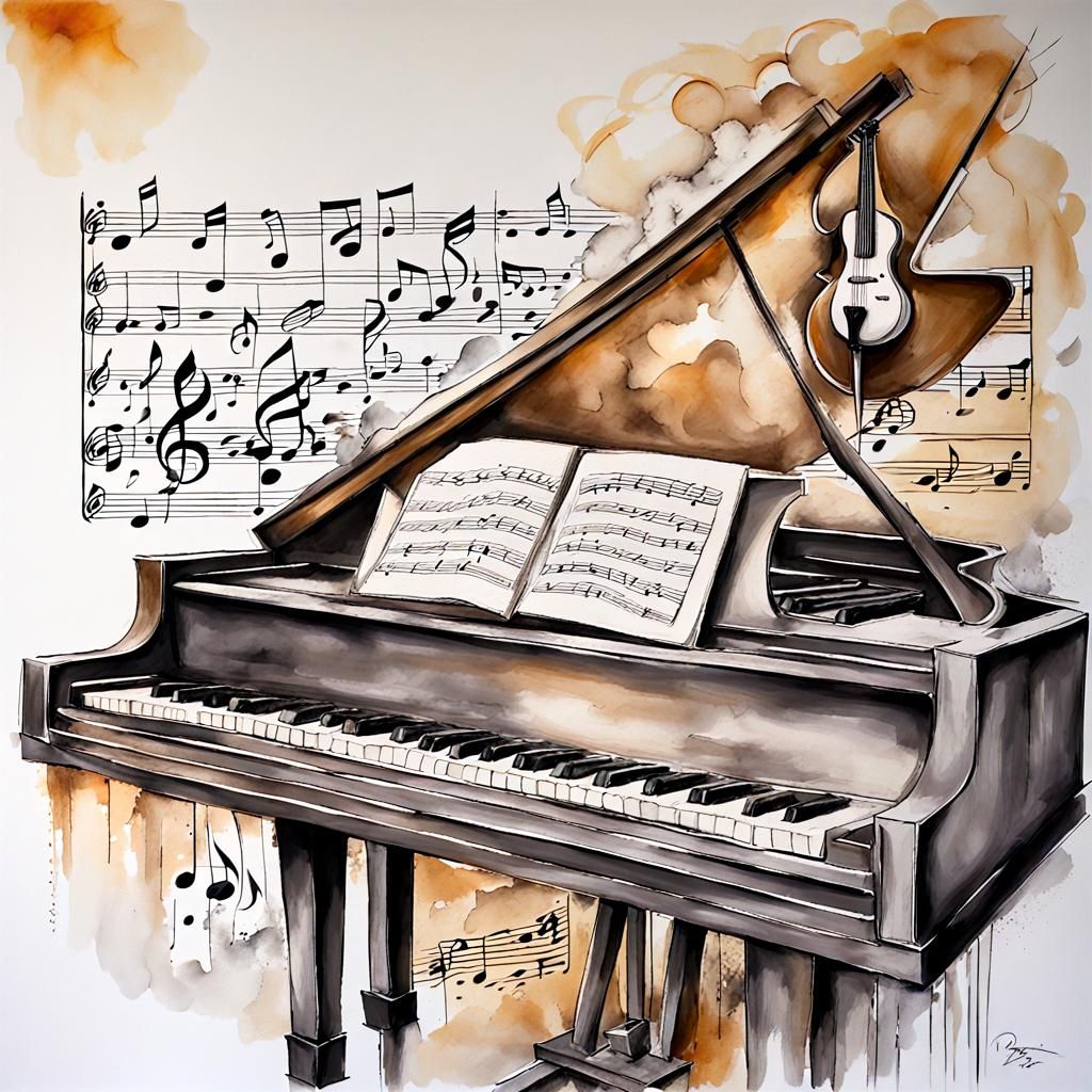 Abstract Landscape of Music and Pianos in Expressive Japanes...