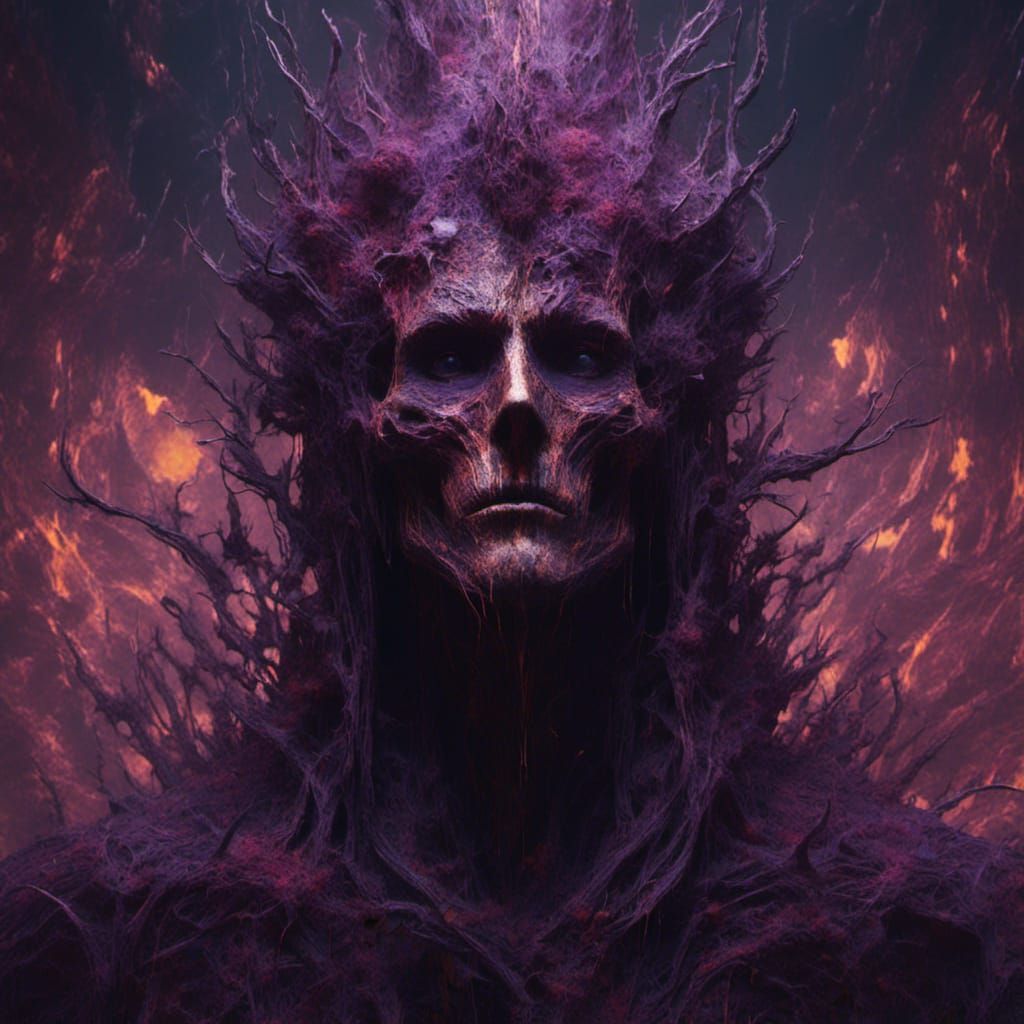 Macabre God in Dark Fantasy Concept Art