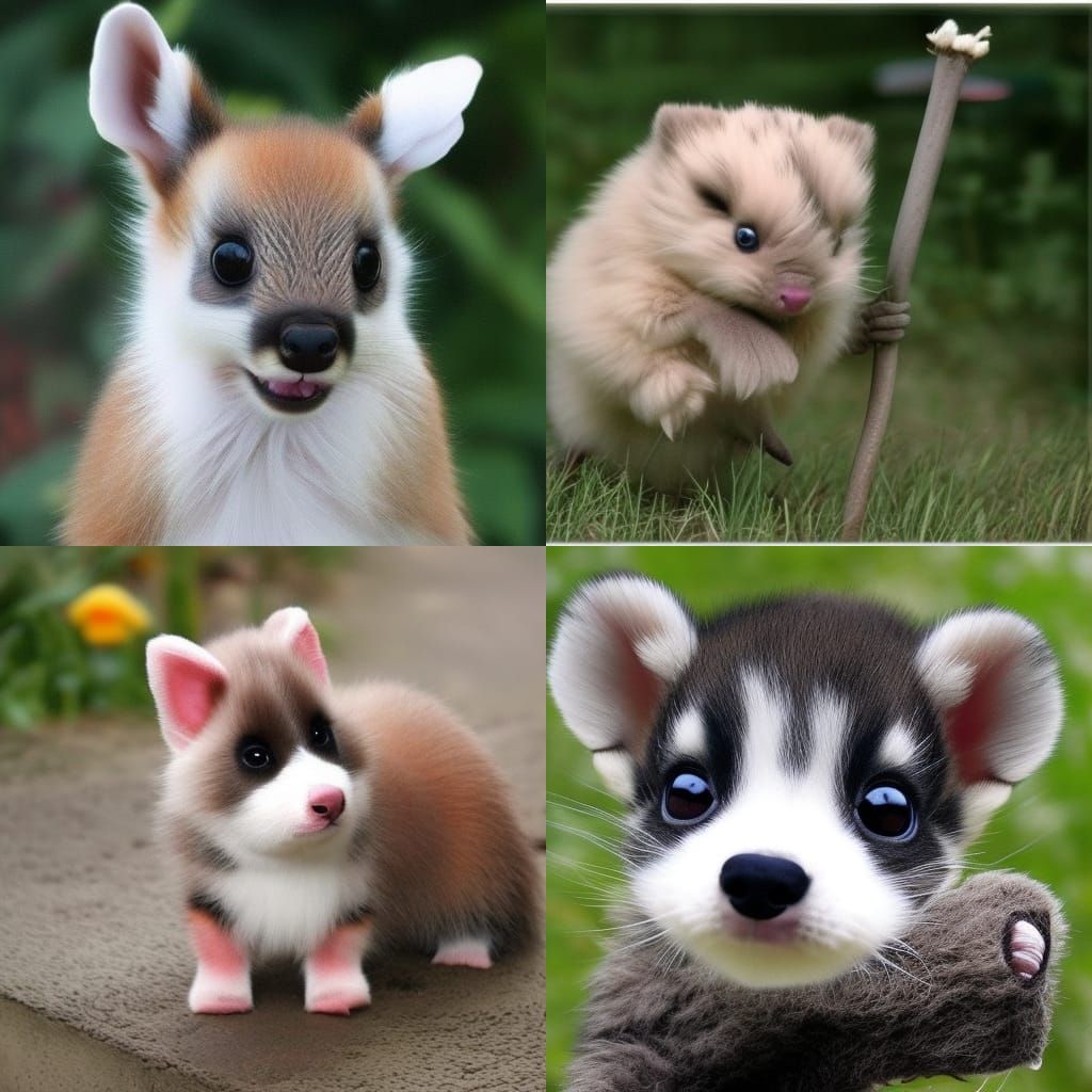 Cute Animal Hybrid Image