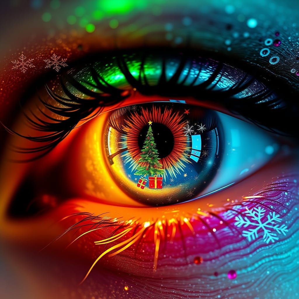 Enchanted Eye in Christmas Wonderland