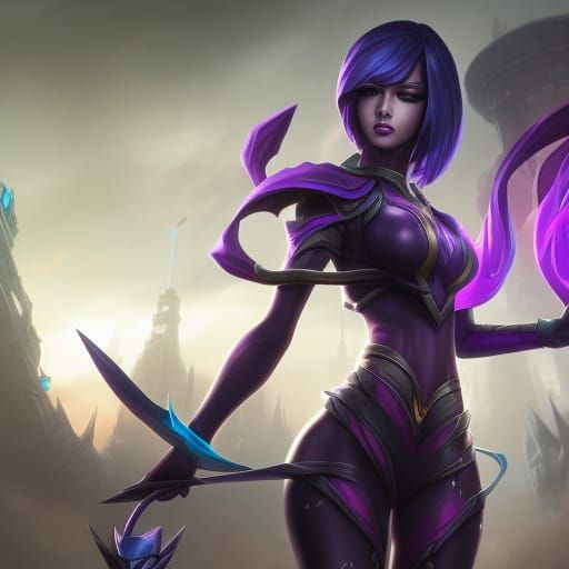 Kai'sa in Dark City: Fantasy Concept Art