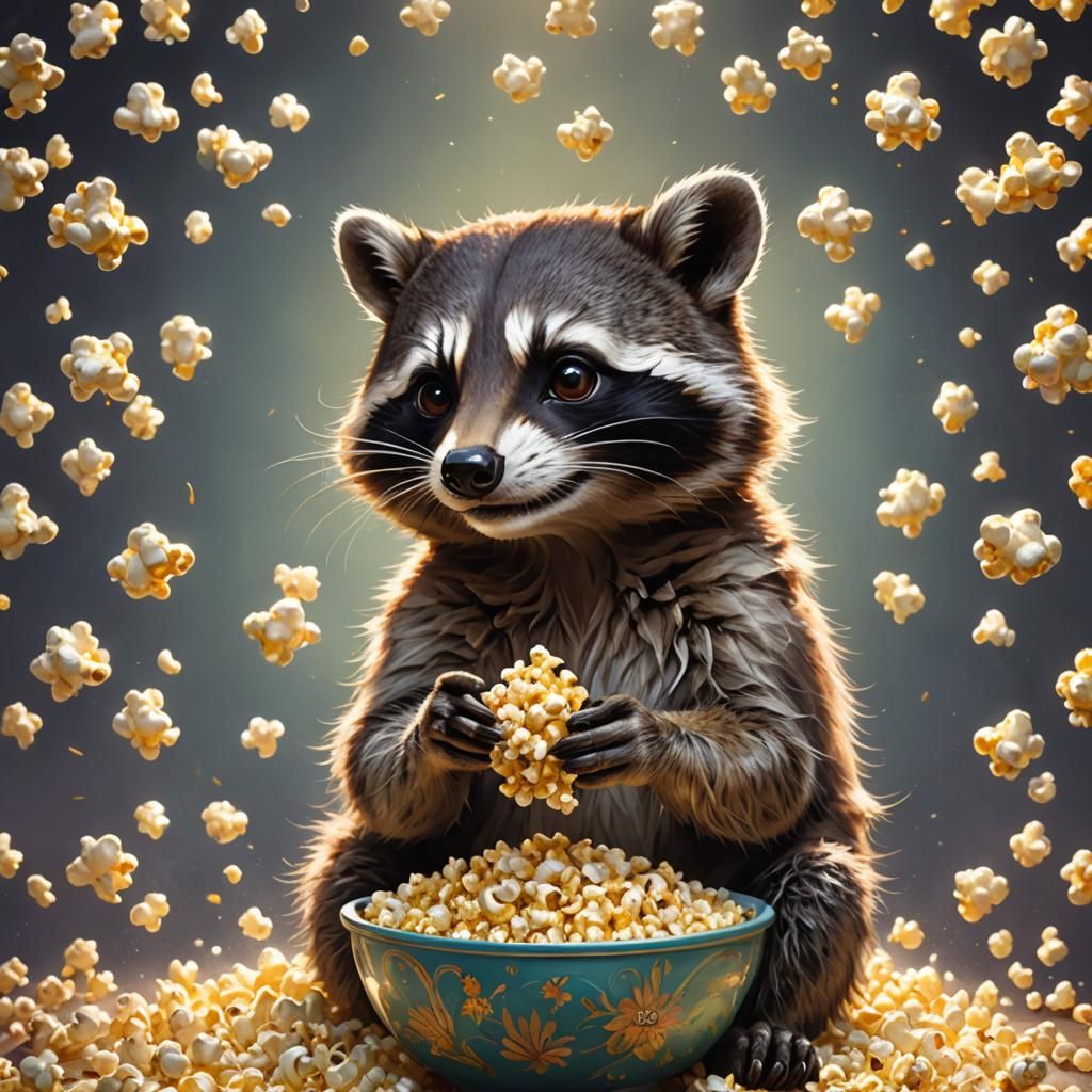 Popcorn time... [flying popcorn]