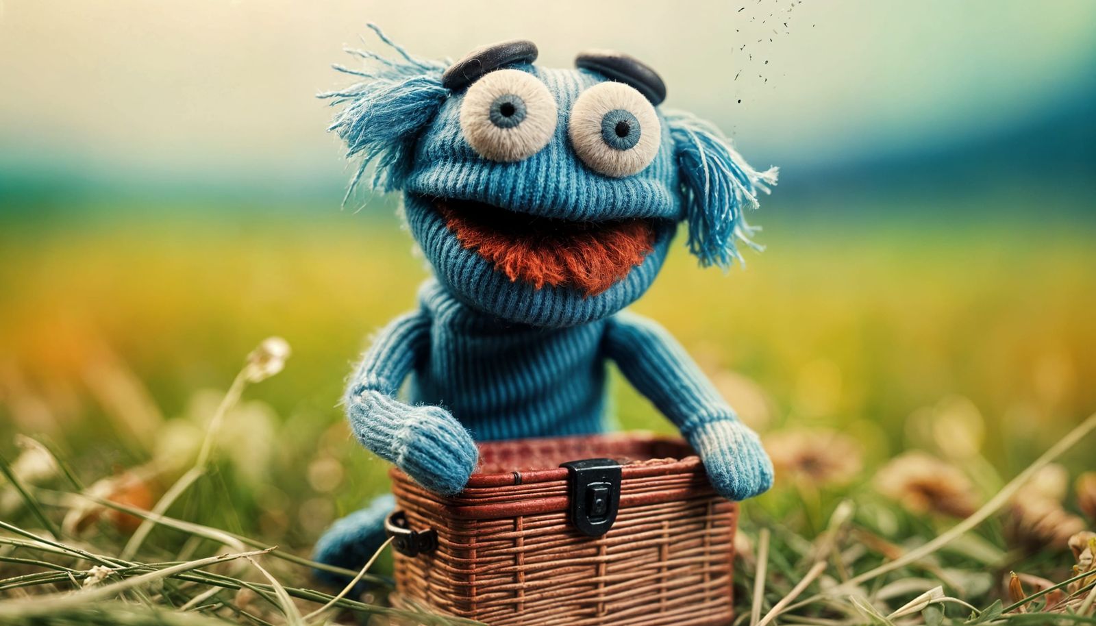 Socky's Picnic: A Storybook Diorama in Vibrant Colors