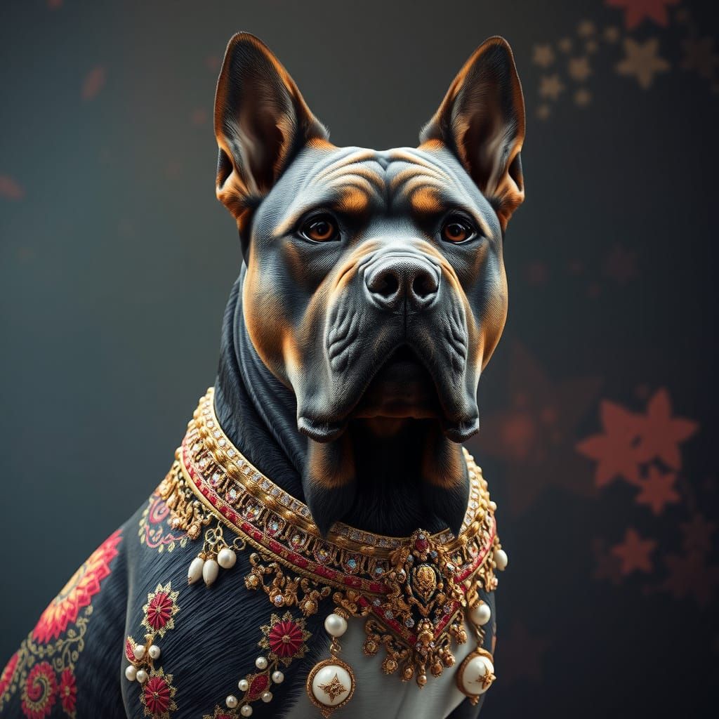 Luxurious Hyper-Realistic Molosser in Unreal Engine 5 Style