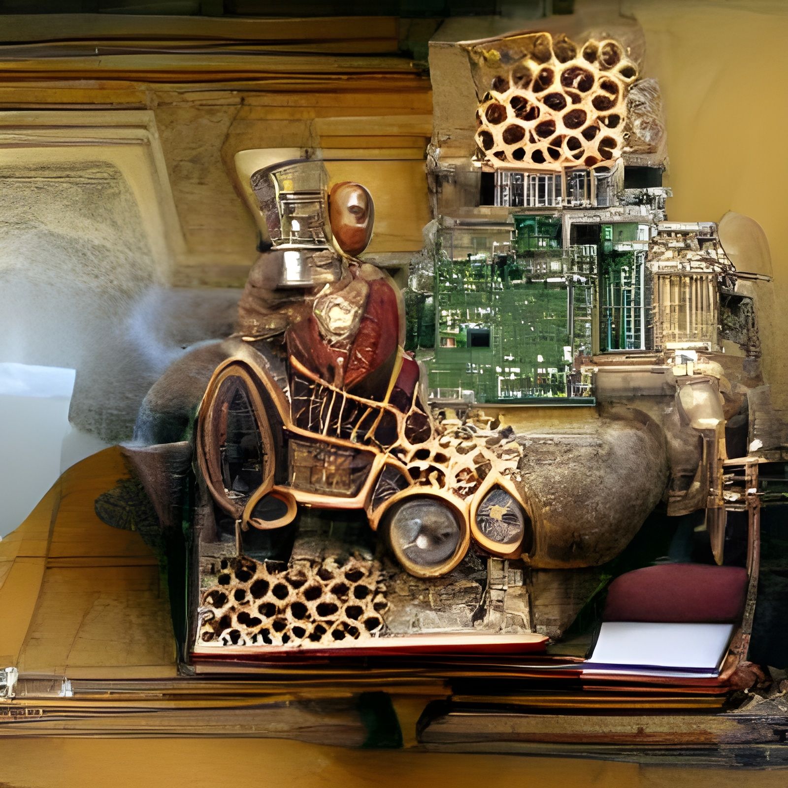 Pope Sylvester II and Steampunk Engine