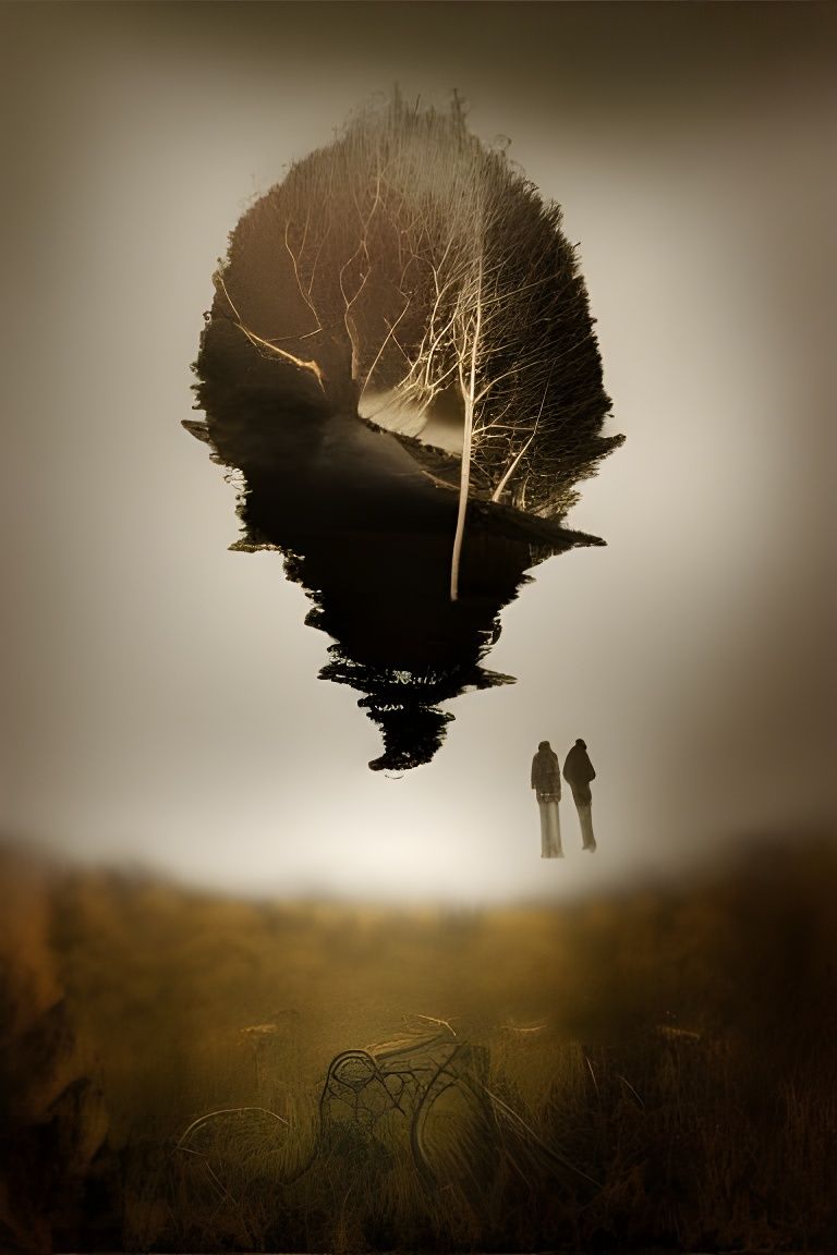 Post-Apocalyptic Chef and Hummingbird Portrait