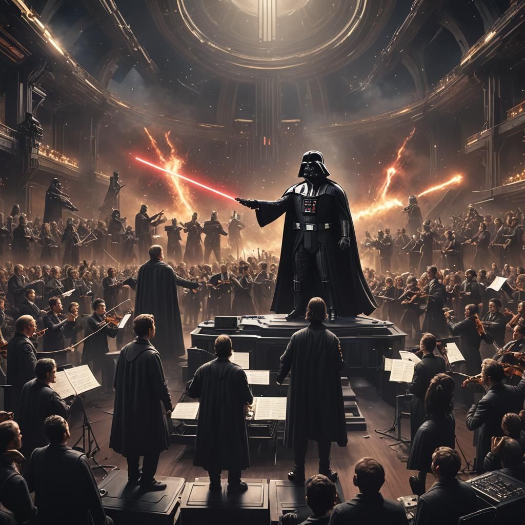 Darth Vader Conducts Space Symphony: Matte Painting