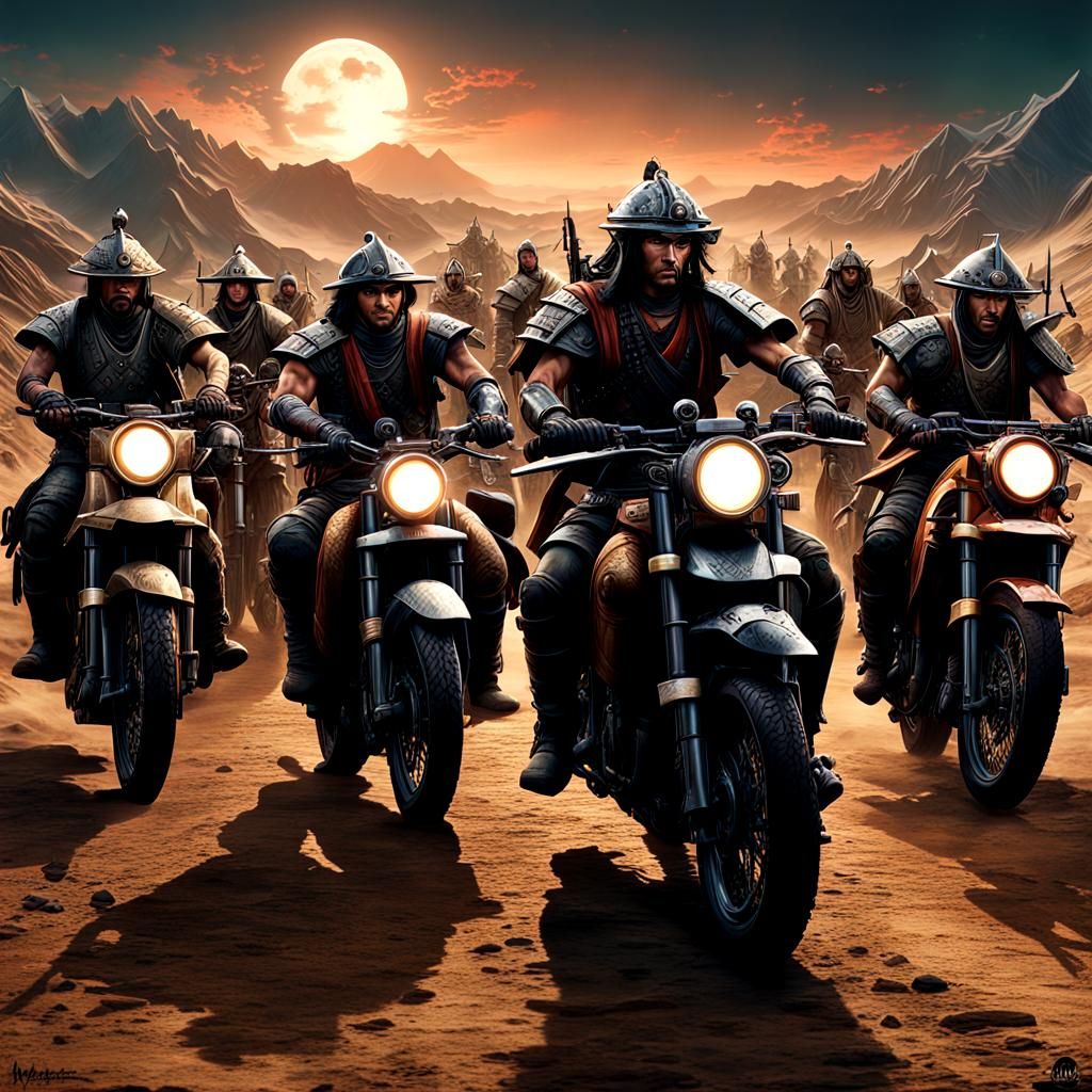 Cyberpunk Samurai Battle in the 31st Century