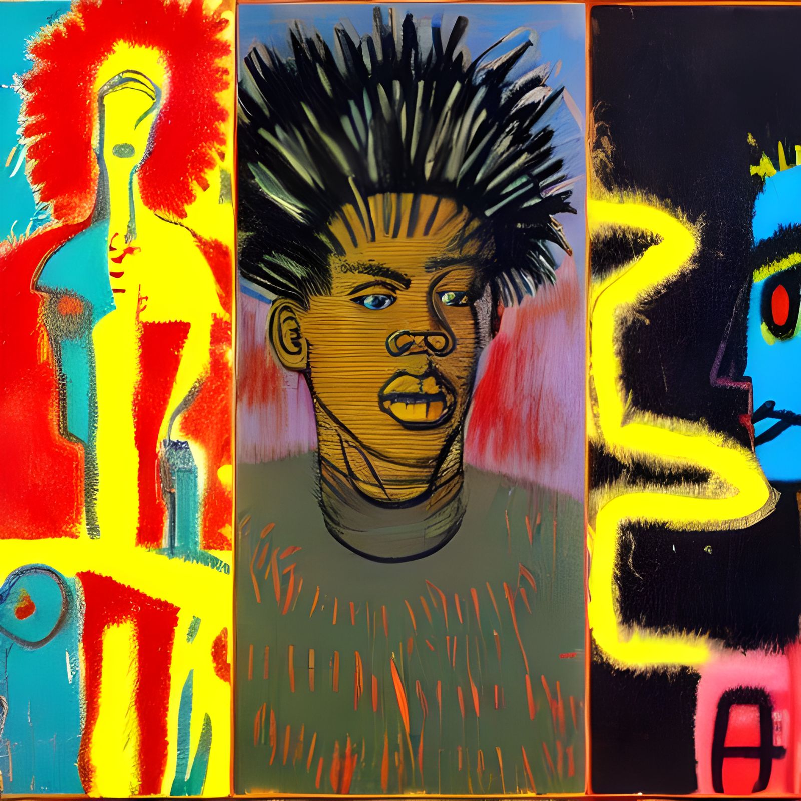 Surreal Garden of Good and Evil: Neo-Expressionist Doodles