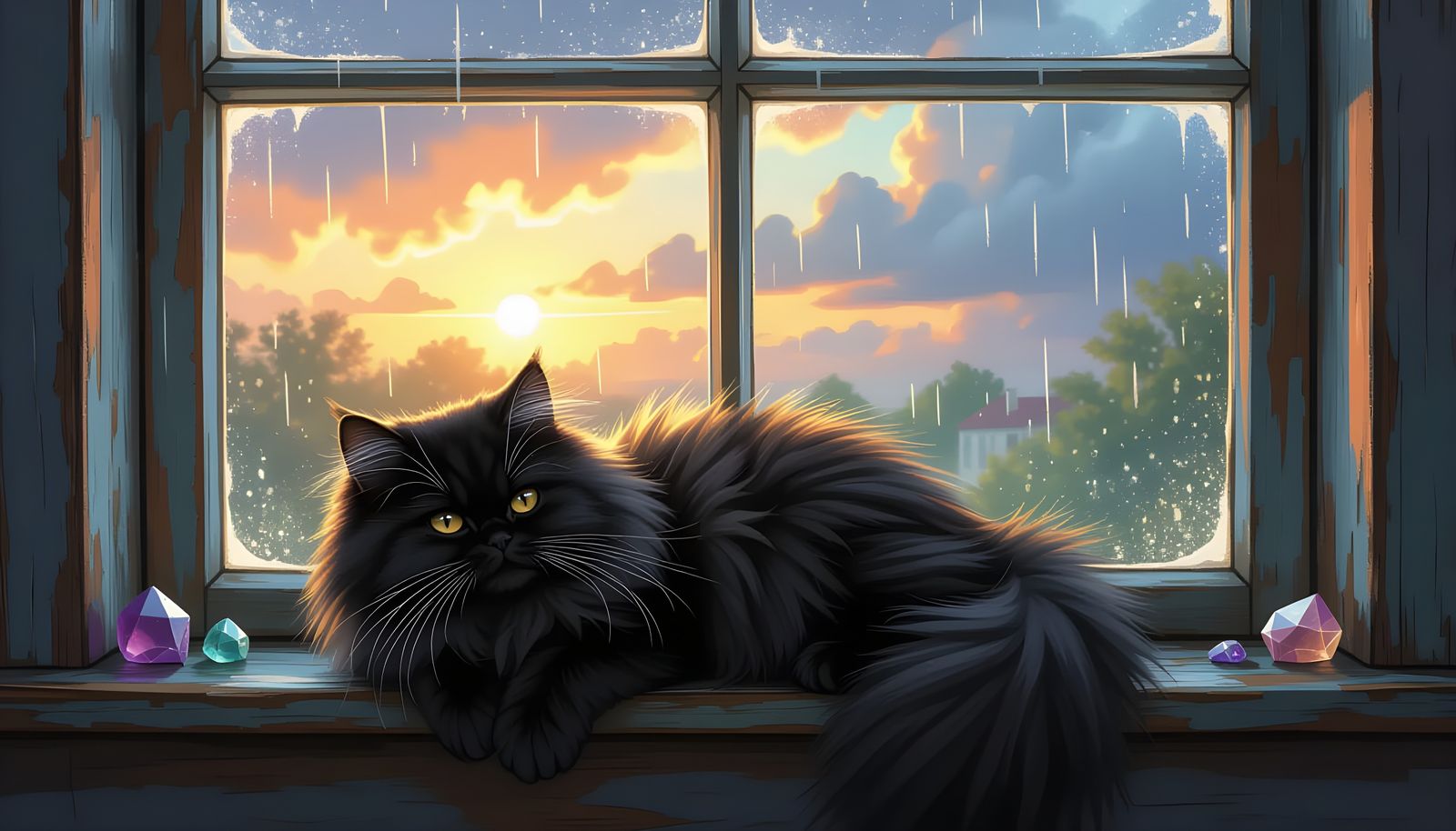 black persian cat