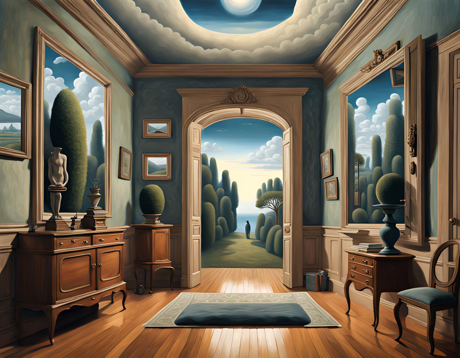 Magical Movie Scene: Surreal Home's Mysteries