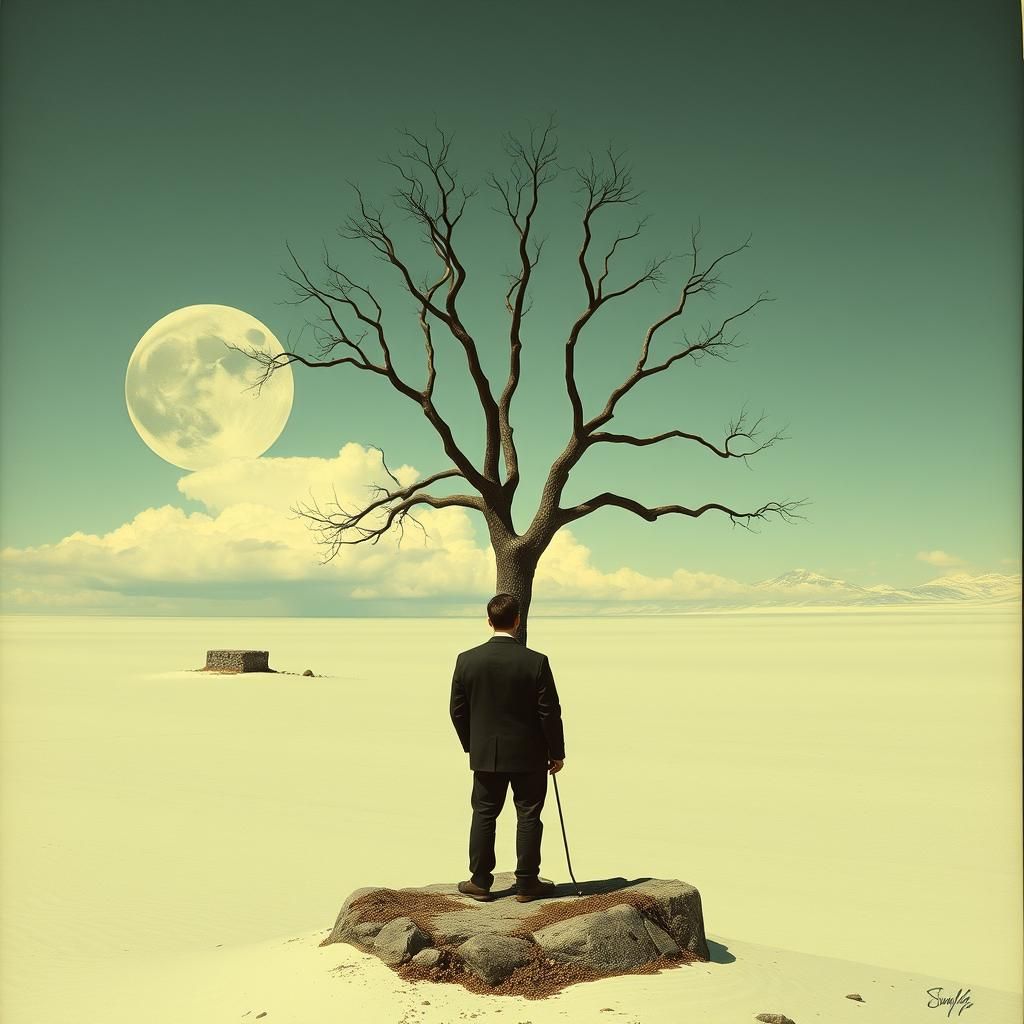 Surreal Business Card Design of a Non-Place