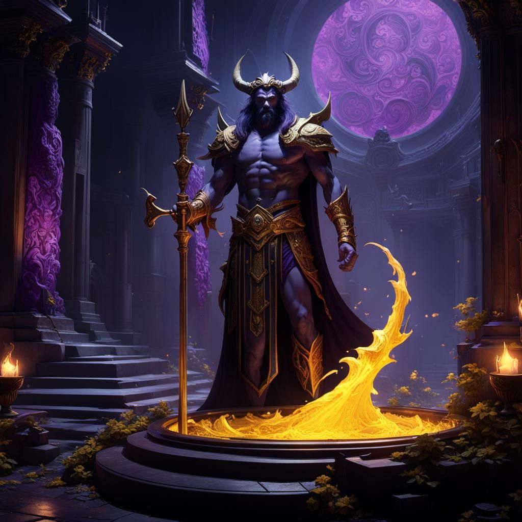 Hades in the Underworld: Dark Fantasy Masterpiece