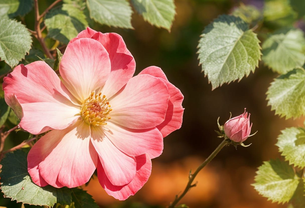 Rose with Dewdrops in Hyperrealistic Digital Art