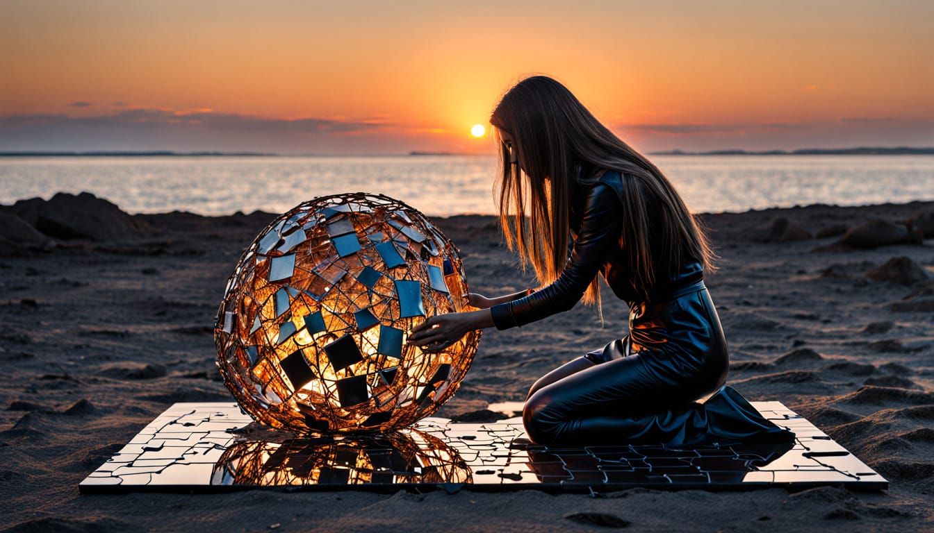 Surreal Fragmented Sculpture Celebrating Resilience and Auth...