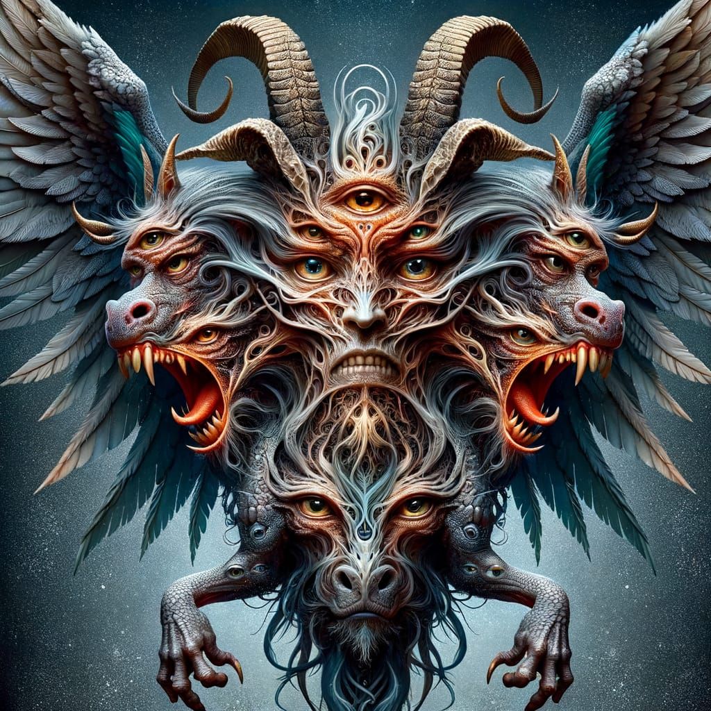 Ethereal Chimeric Dragon: Nosferatu Pegasus Fusion