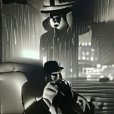 Classic Film Noir Scene