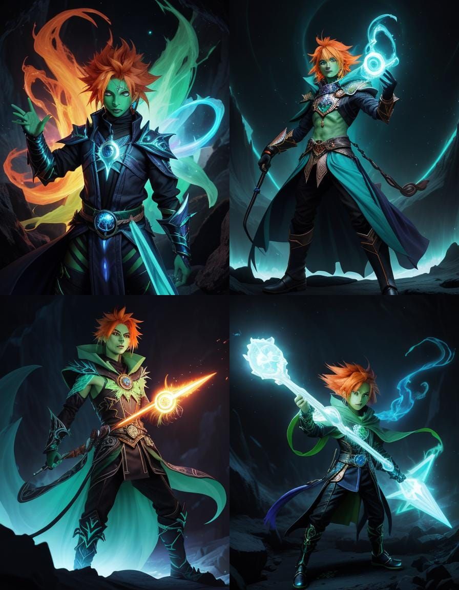 Githzerai Sorcerer and Wizard in Cavern